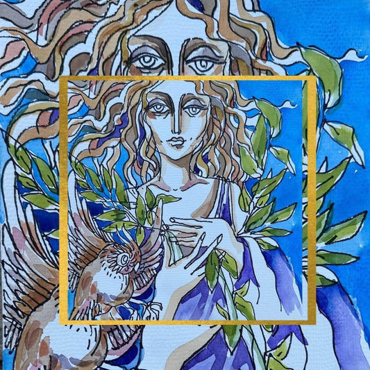 Коллекционный платок, серия «Греческие богини» Афродита 1