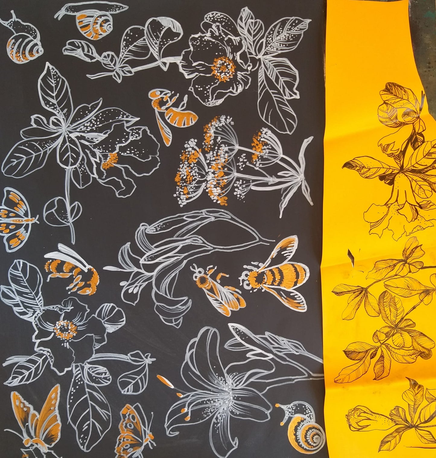 Графика пчёлы