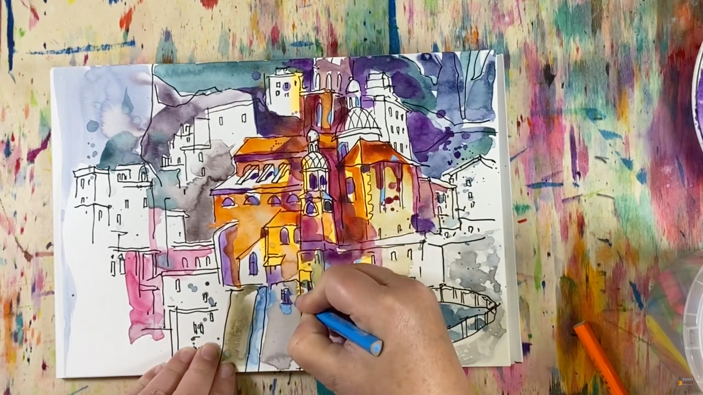 АКВАСКЕТЧИНГ Амальфийское побережье Bella Italia. Мастер-класс