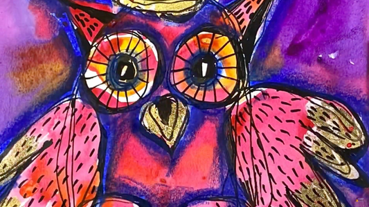 Розовая сова Алиса