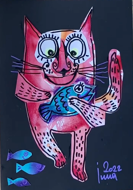 Мастер-класс «Креативный коллаж. Он-Кот»