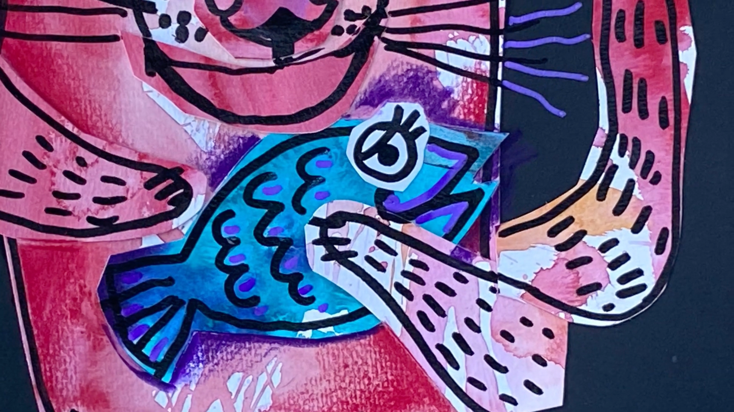 Мастер-класс «Креативный коллаж. Он-Кот»