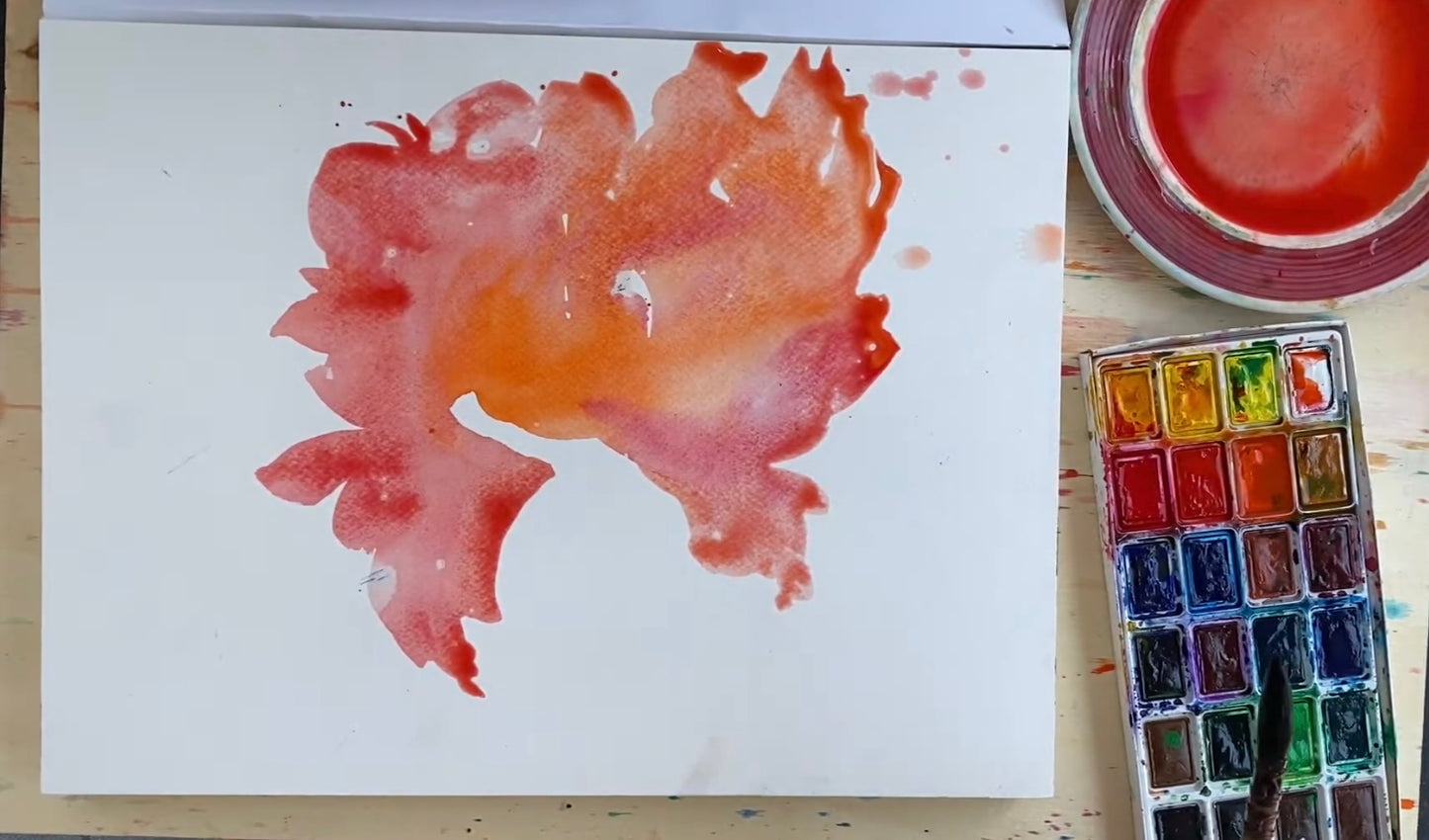 Чистая акварель. Июньские пионы