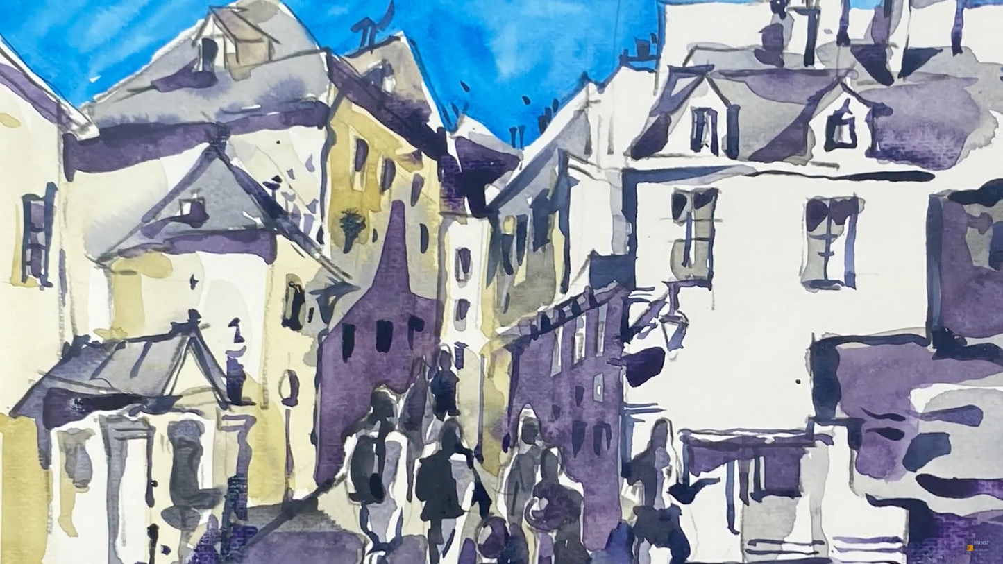 Мини-марафон Акварель. Париж — моя любовь!