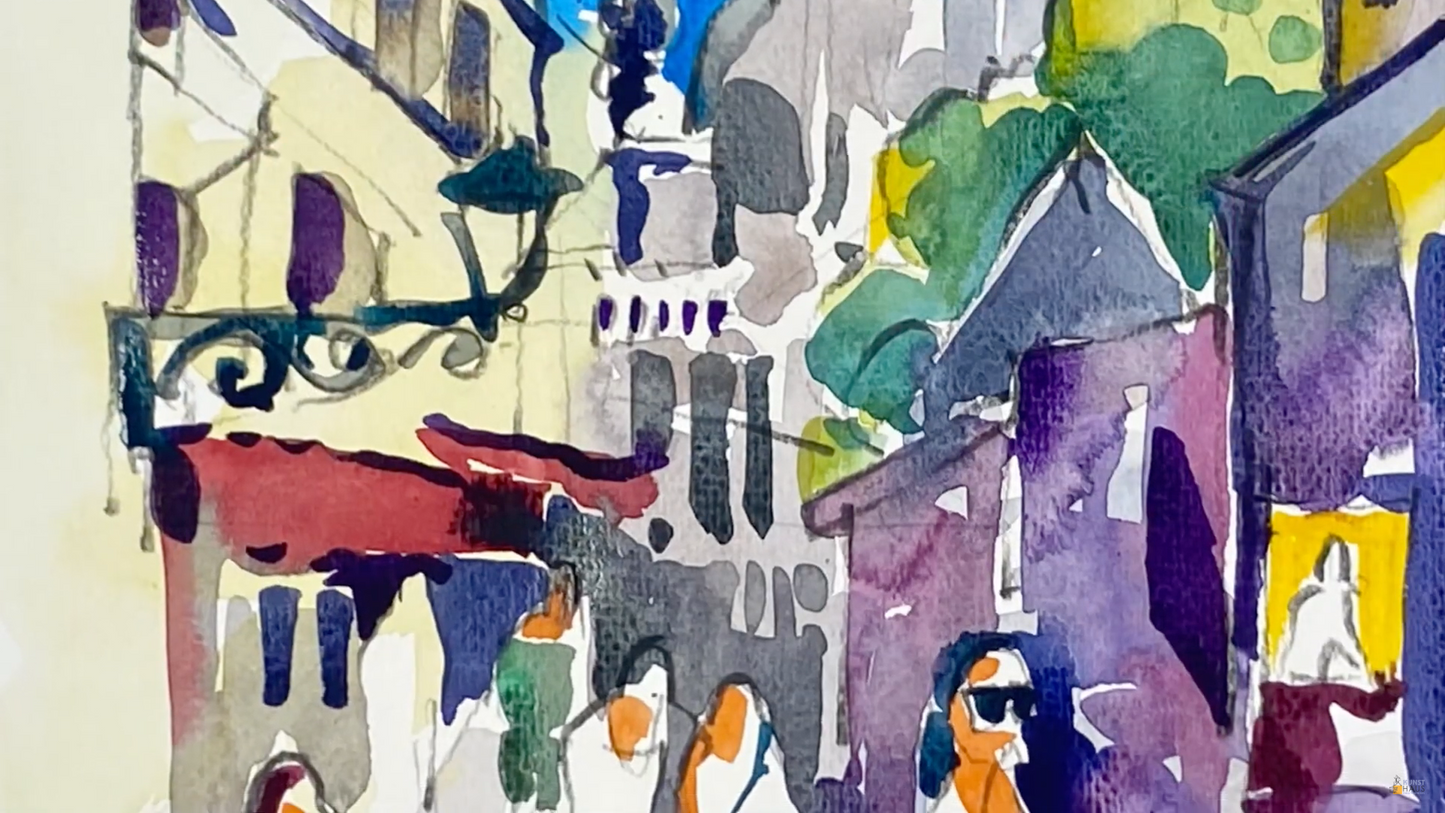 Мини-марафон Акварель. Париж — моя любовь!