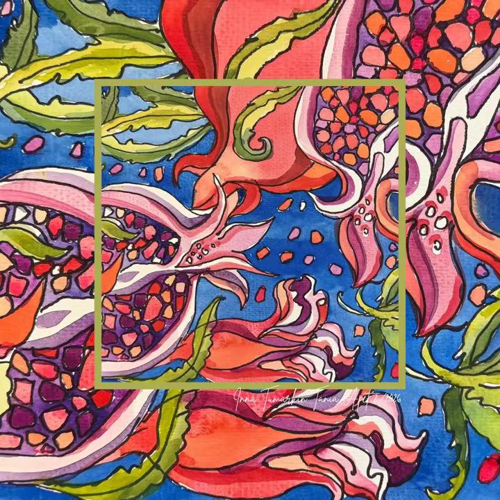 2 платка + книга «7 дней счастья. Греция. Пелопоннес» Авторский арт-проект Тани Арет и Инны Павлечка-Тумаркин