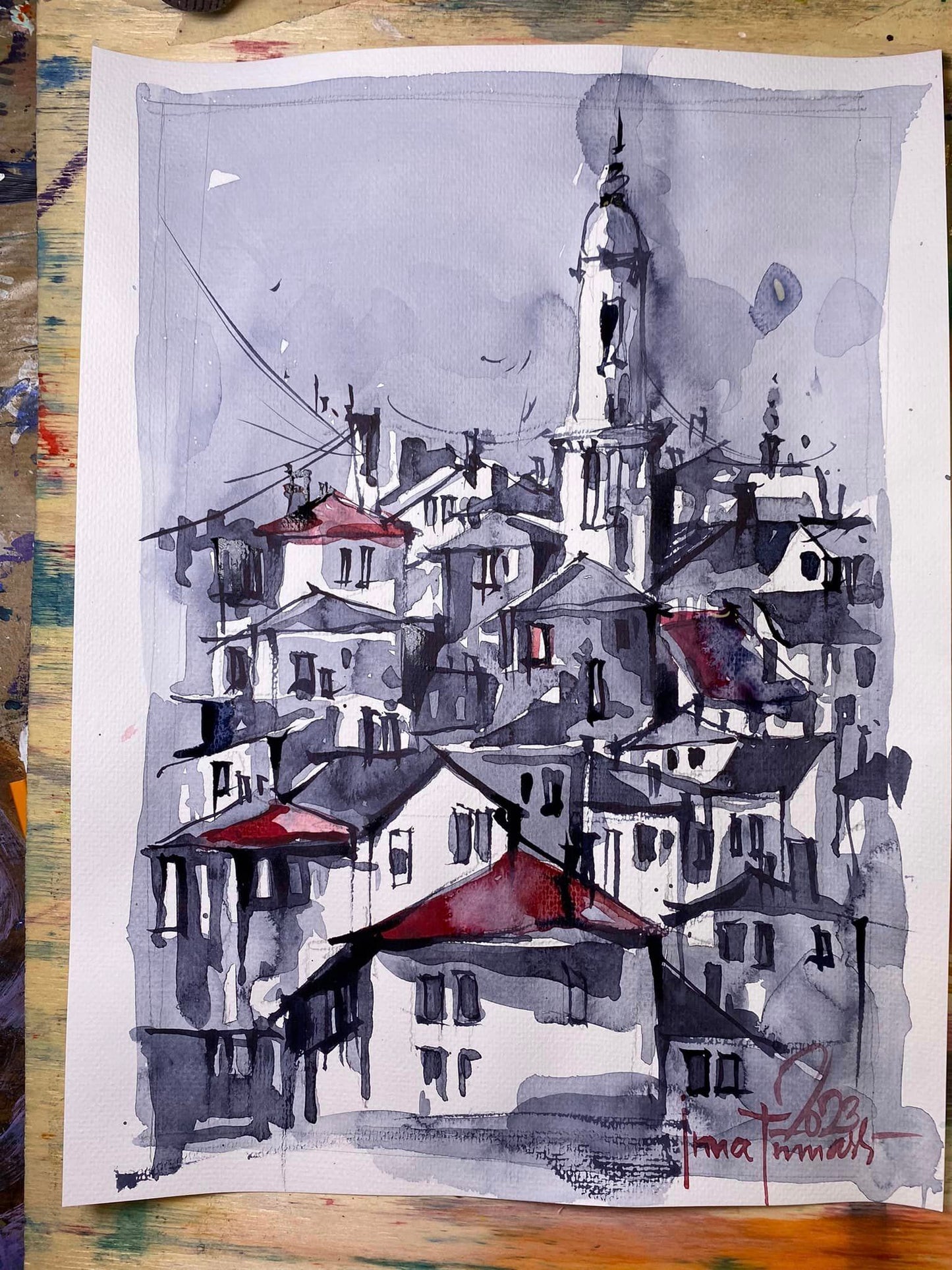 Мини-курс Акварель. Монохром. Свет и тень