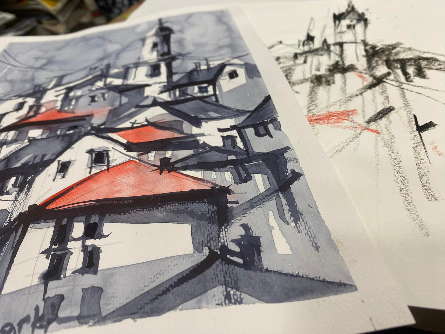 Мини-курс Акварель. Монохром. Свет и тень