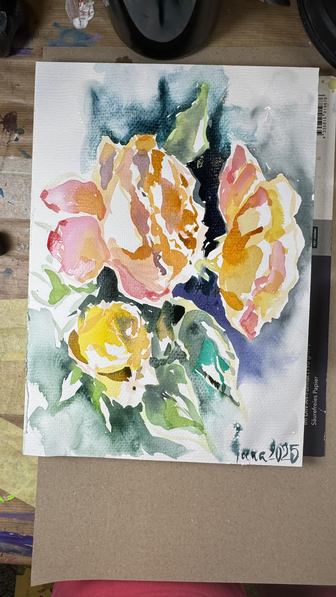 Акварельные розы. Онлайн Арт-курс