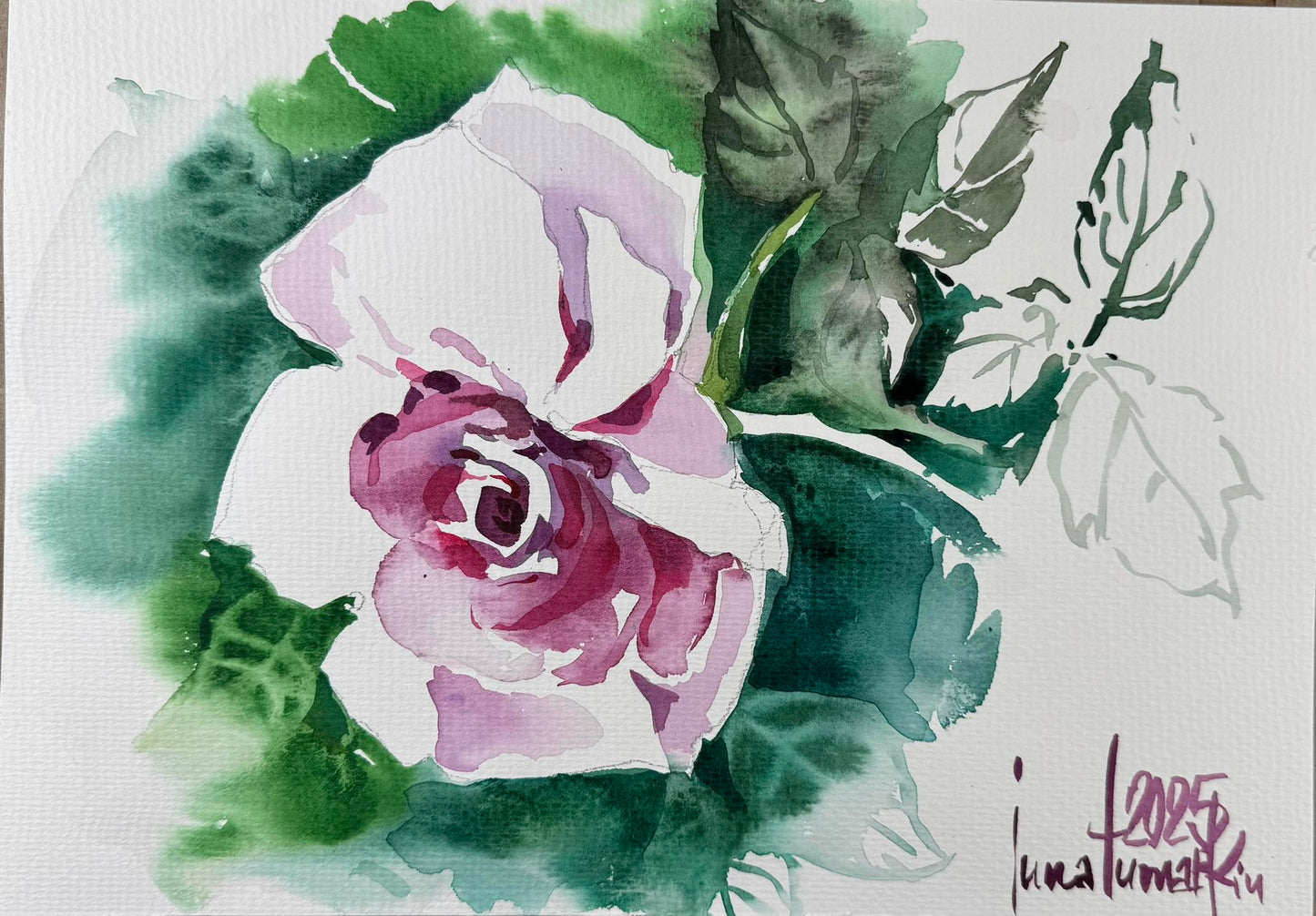 Акварельные розы. Онлайн Арт-курс