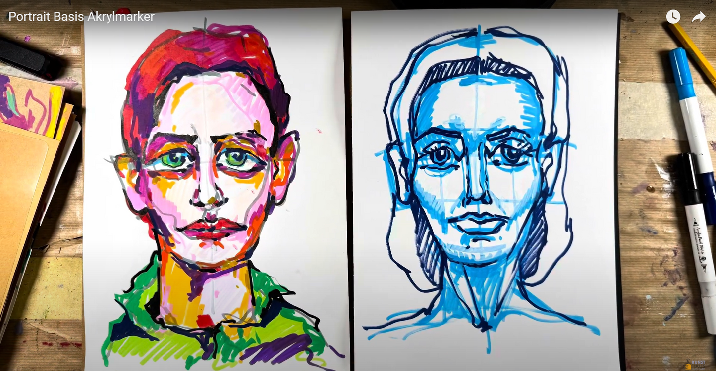 Portrait Basis Akrylmarker