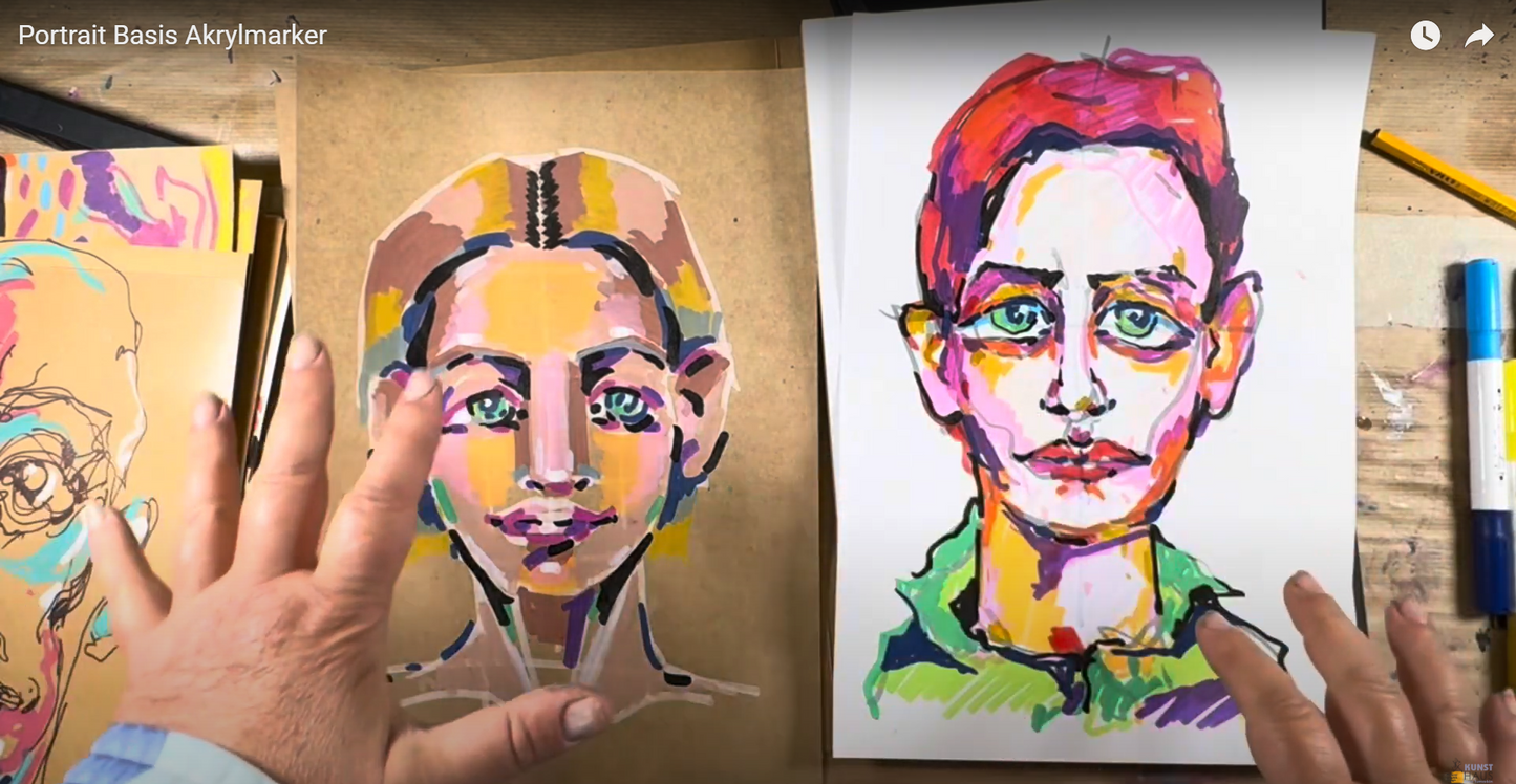 Portrait Basis Akrylmarker