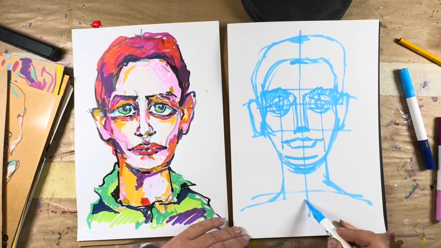 Portrait Basis Akrylmarker