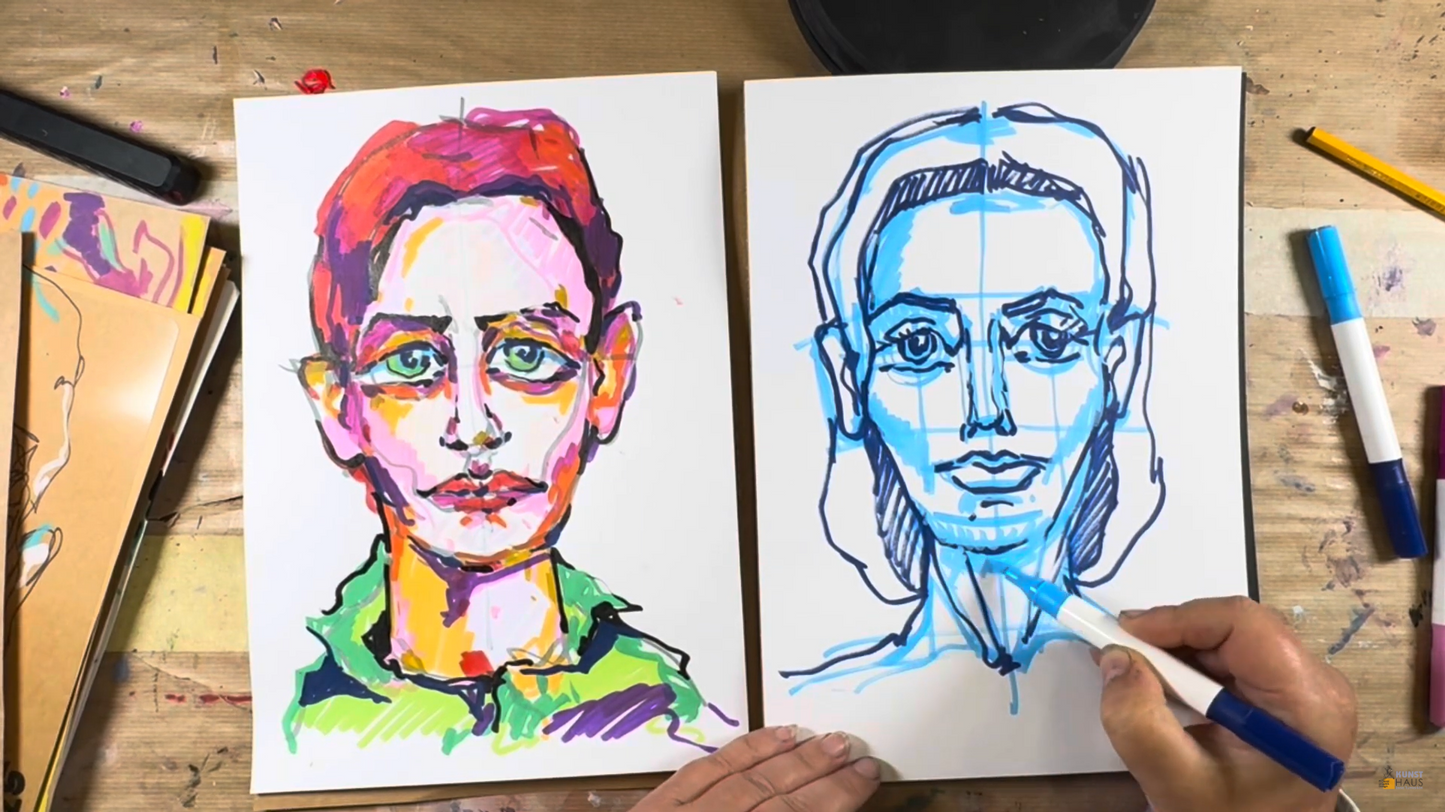 Portrait Basis Akrylmarker