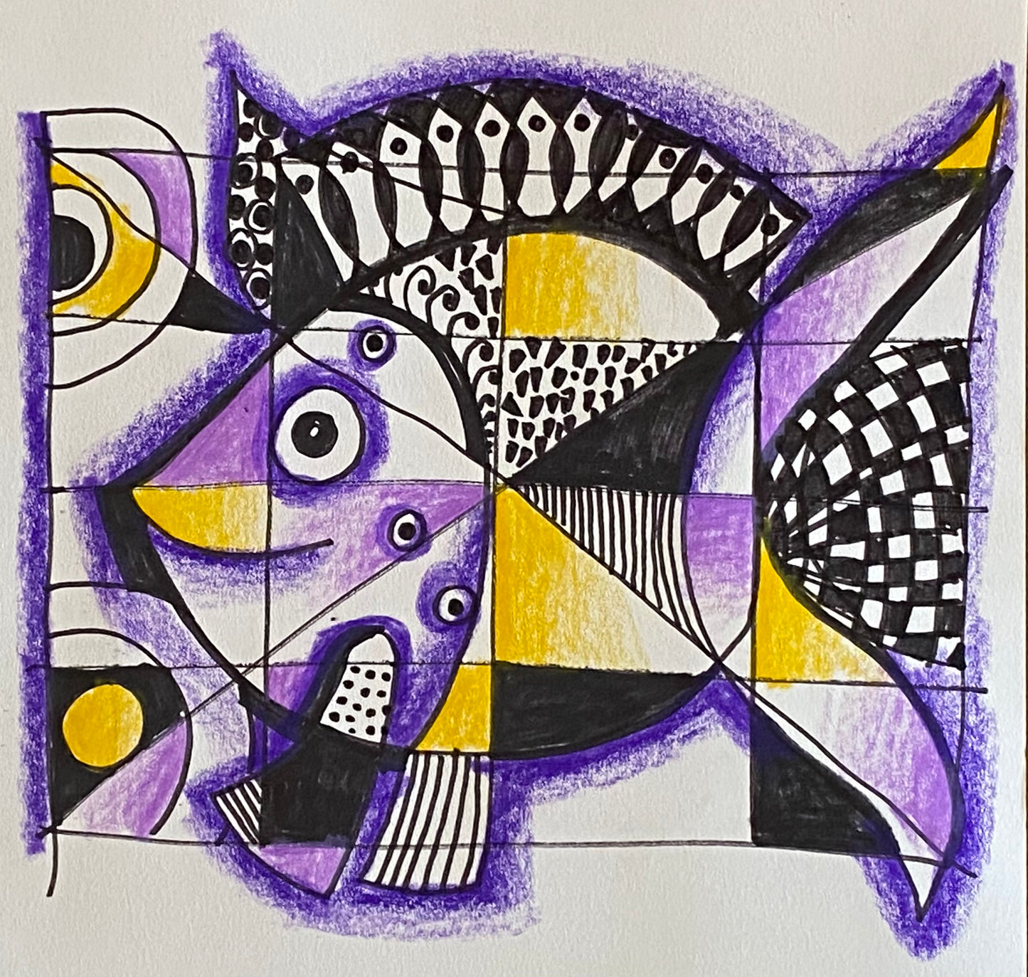 Модульная рыба. Абстракция