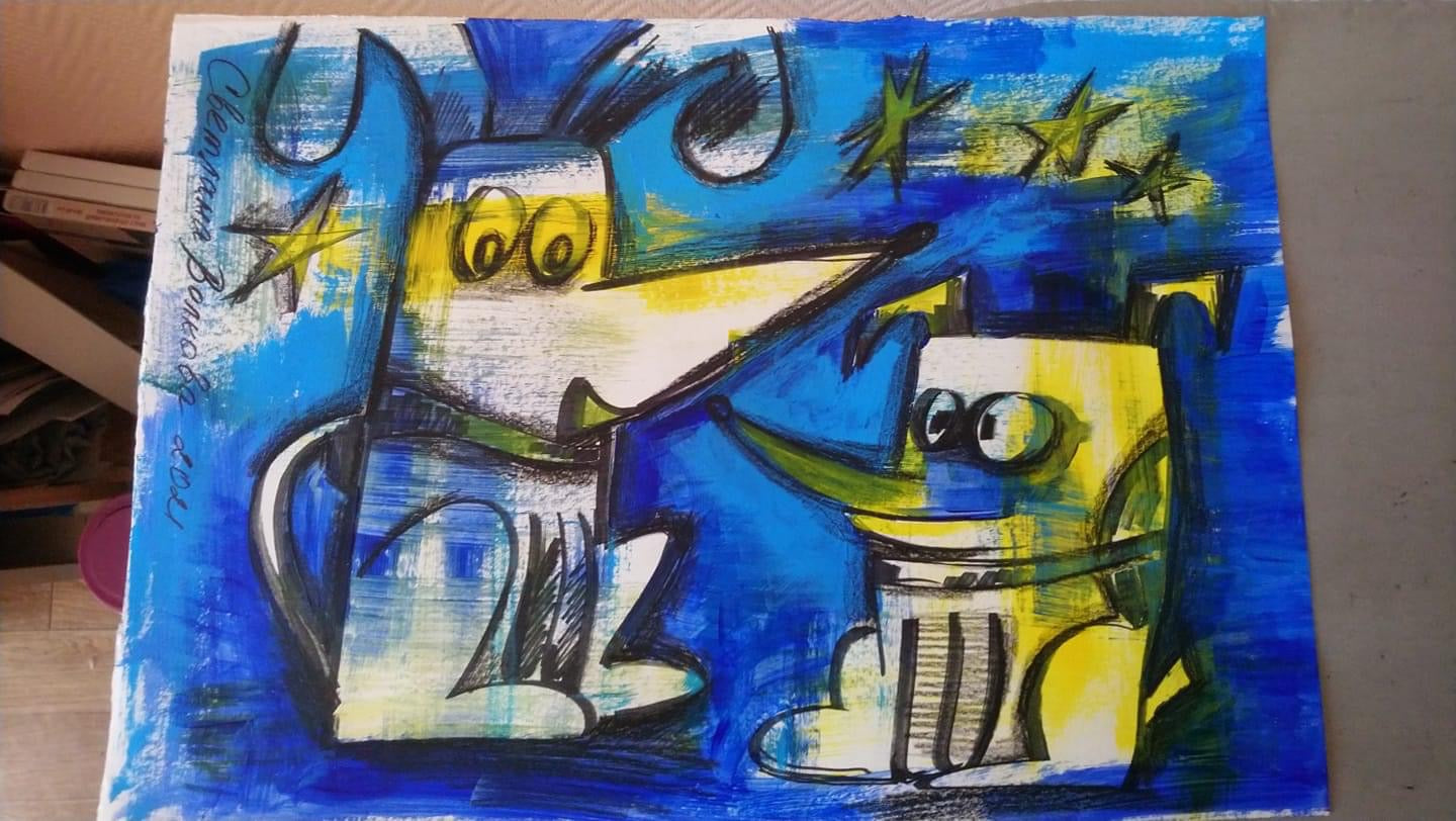 Марафон. Современный акрил