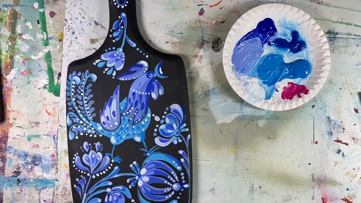 Мини-марафон. Декоративная роспись по мотивам Петриковки