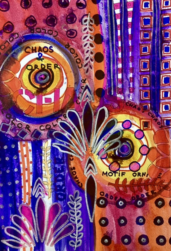 Акварель абстракция