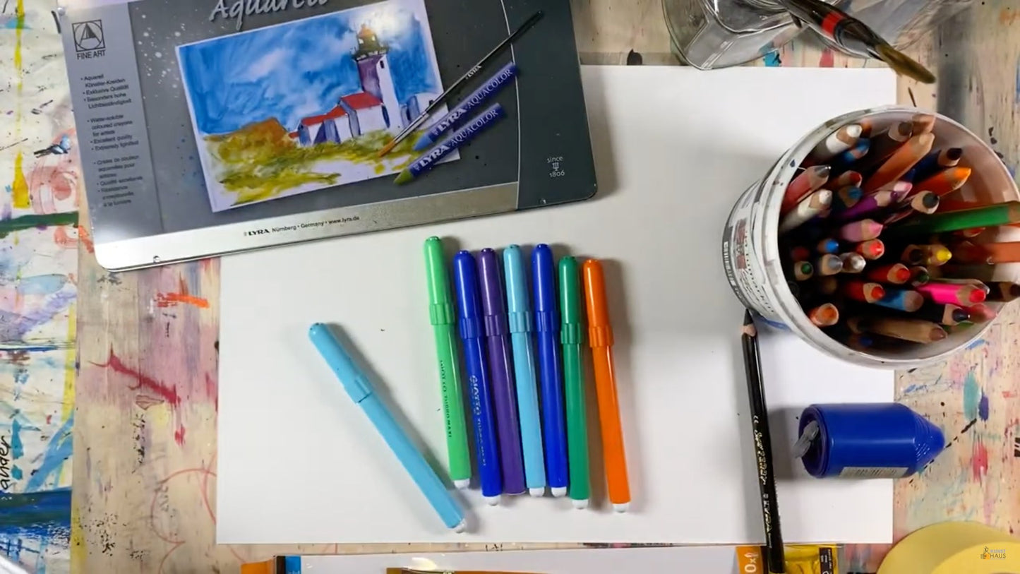 Мини-марафон самые интересные акварельные уроки