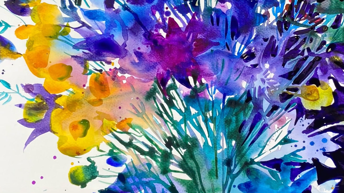 Мини-марафон самые интересные акварельные уроки