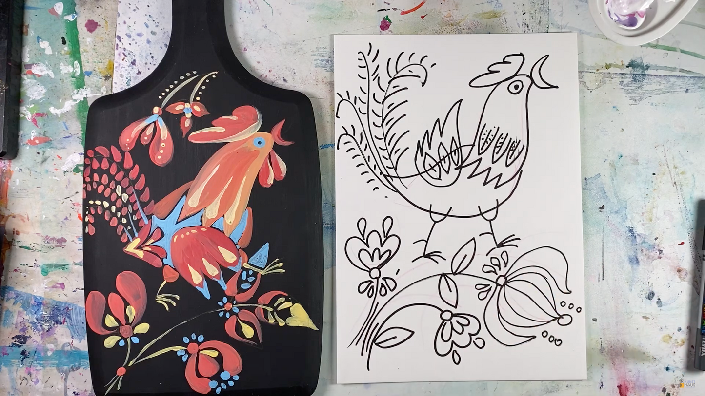 Мини-марафон. Декоративная роспись по мотивам Петриковки