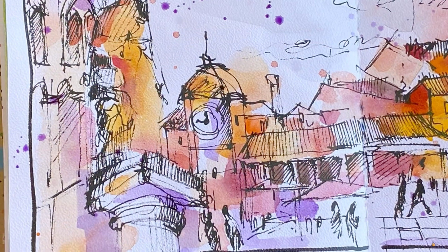 Мини-марафон самые интересные акварельные уроки