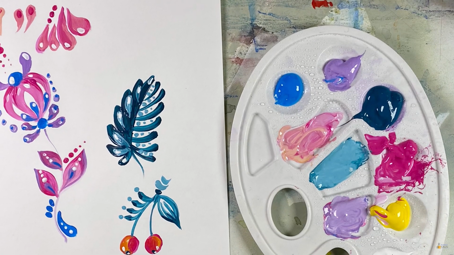 Мини-марафон. Декоративная роспись по мотивам Петриковки