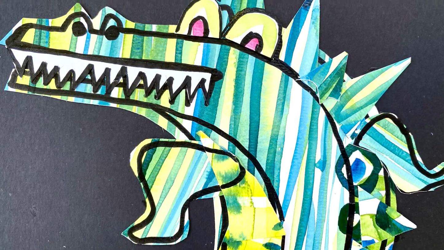 Мастер-класс КРОКОДИЛЬЧИКИ. Креативный коллаж