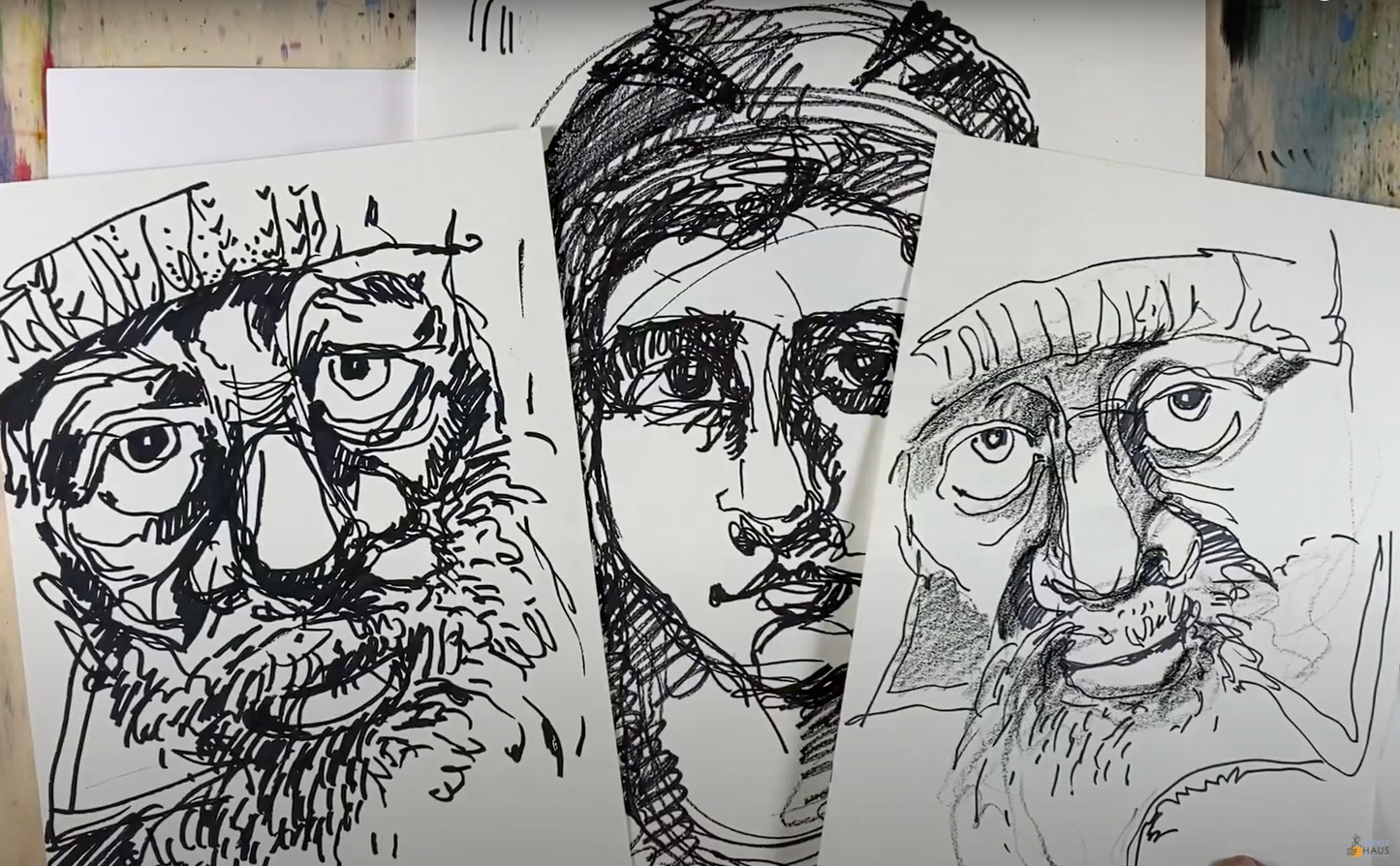 Портрет Свободной линией