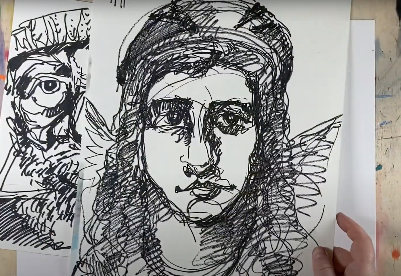 Портрет Свободной линией