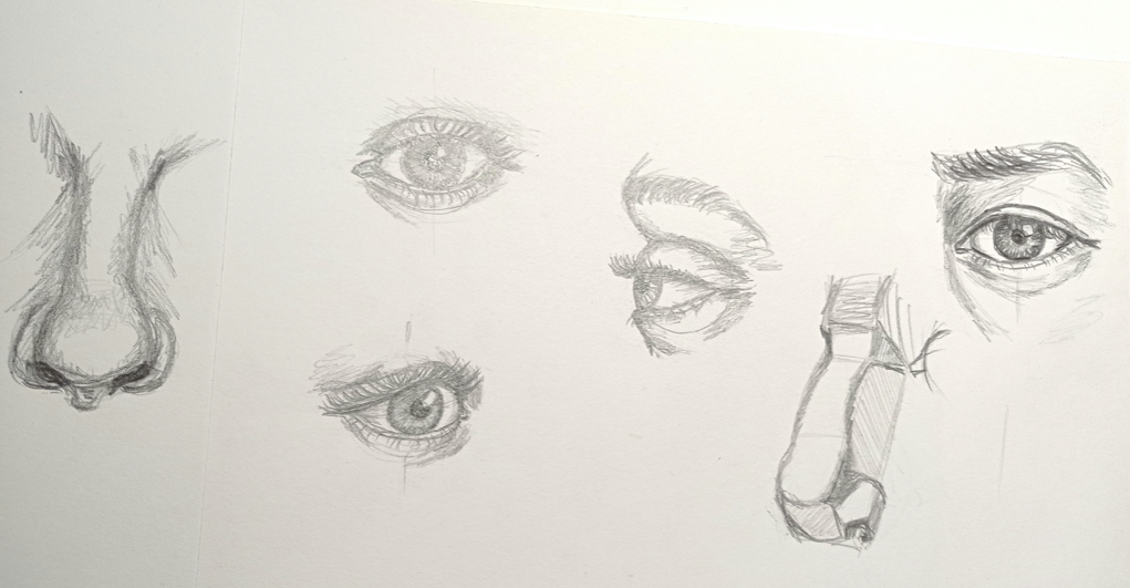 Портрет. Основы. Построение Глаза, Носа и Рта