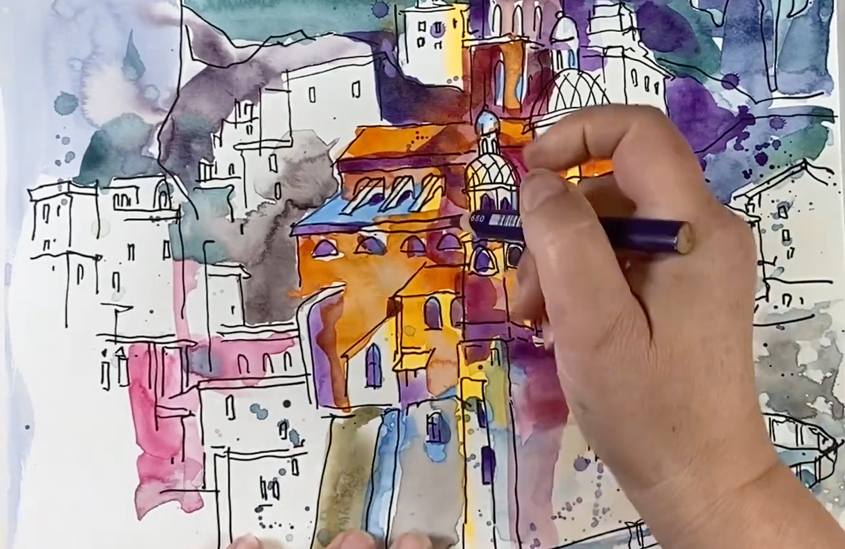 АКВАСКЕТЧИНГ Амальфийское побережье Bella Italia. Мастер-класс