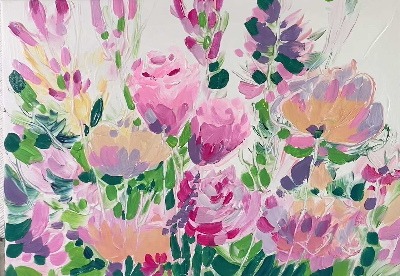 Акрил. Нежный букет