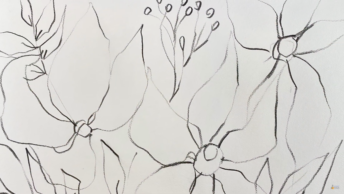 Мягкие цветы акварель