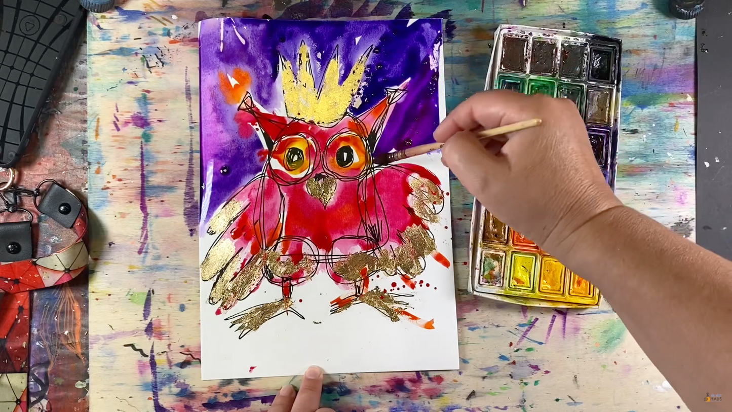 Розовая сова Алиса