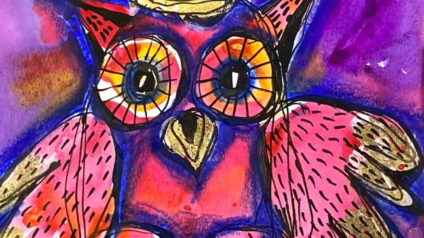 Розовая сова Алиса