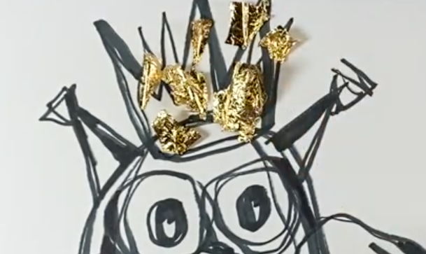 Графика и золото. Сова