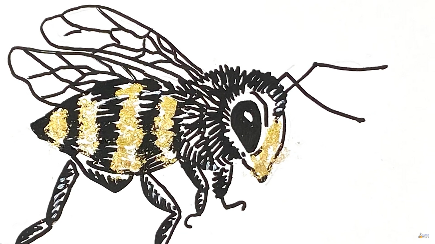 Графика пчёлы