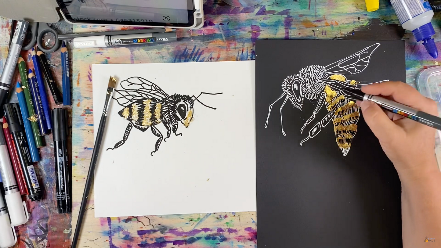 Графика пчёлы