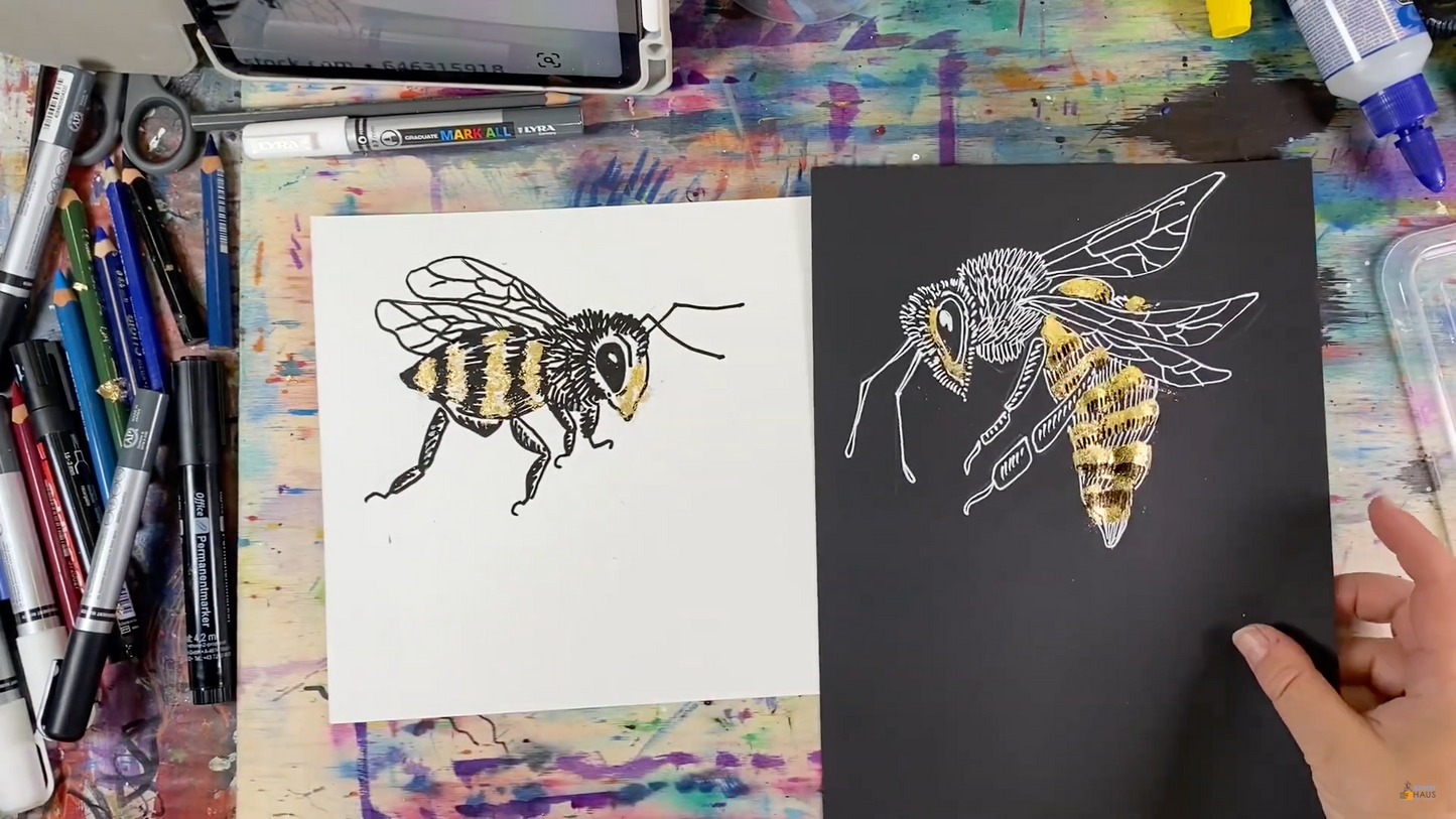 Графика пчёлы