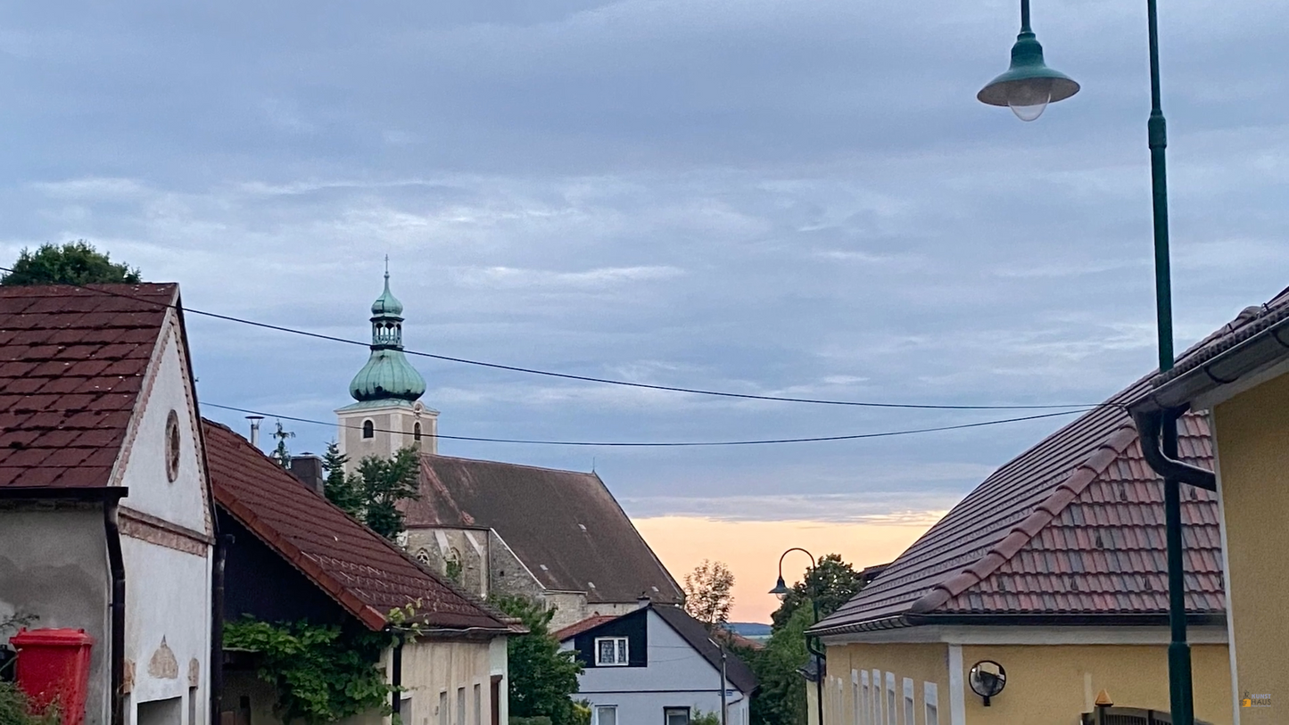 Летняя акварель австрийская деревня. Онлайн-урок