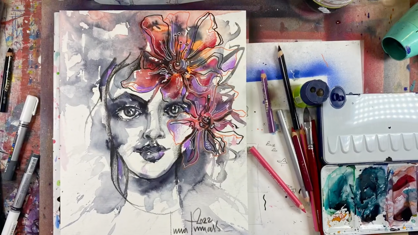 Креативный портрет. Летняя Акварель