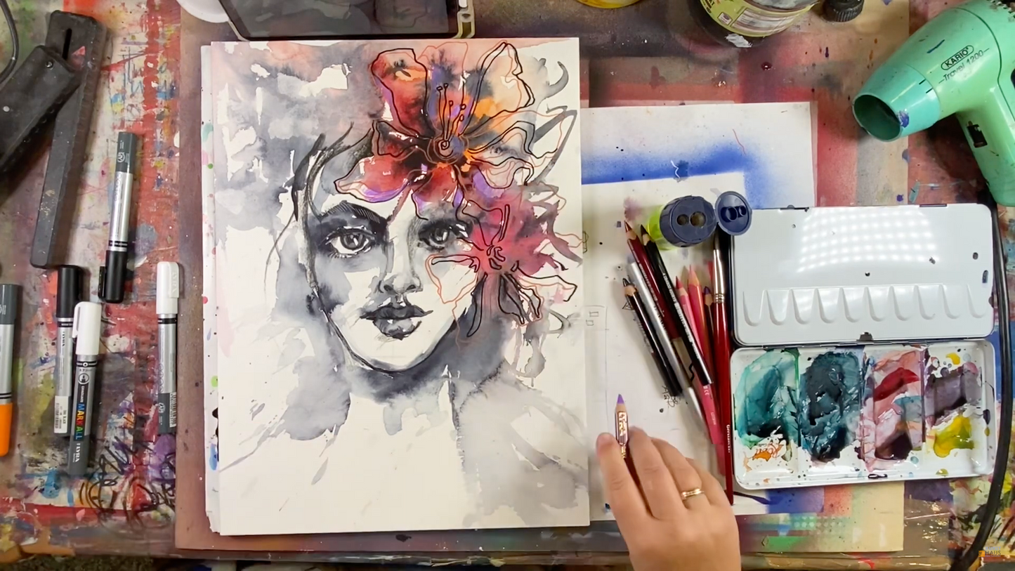 Креативный портрет. Летняя Акварель