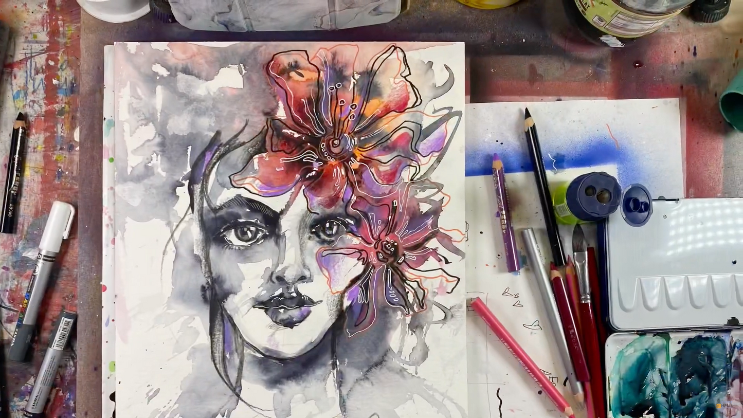 Креативный портрет. Летняя Акварель