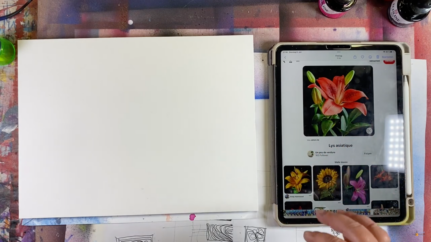 Летняя акварель. Тигровая Лилия