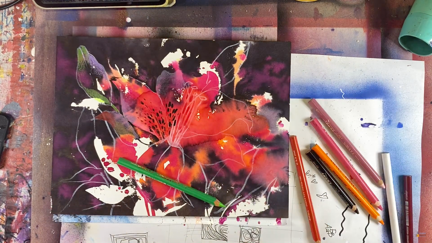 Летняя акварель. Тигровая Лилия