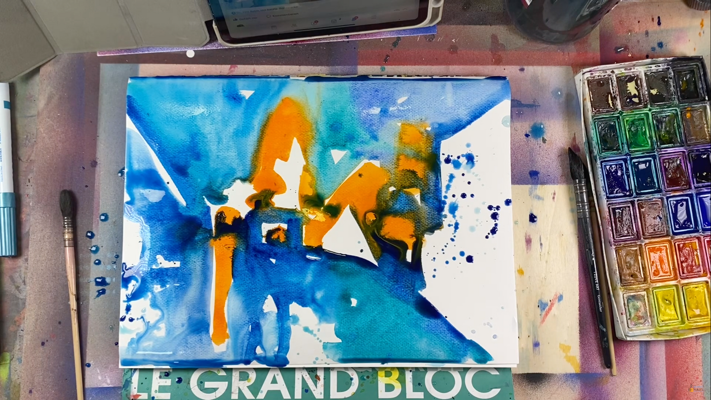 Летняя акварель alla prima