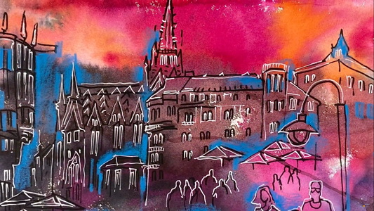 Летняя акварель Вена