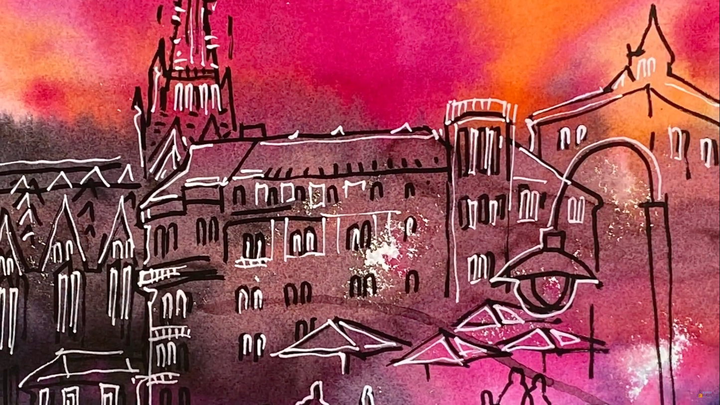 Летняя акварель Вена