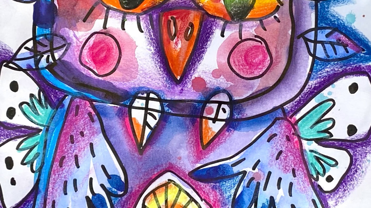 Креативный коллаж. Любимые совушки